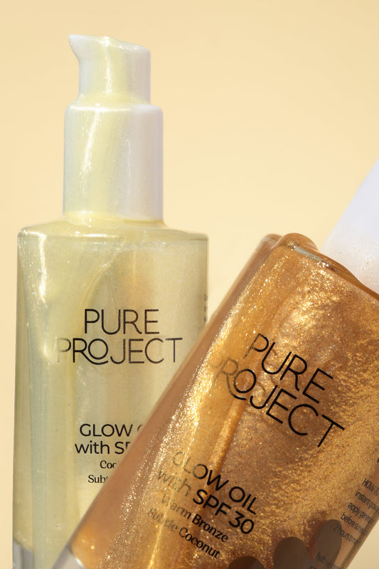 Glow Oil SPF 30 İkili Set Silver Oil & Bronze Oil | Işıltı, Nem ve Güneş Koruması 2 x 50ml