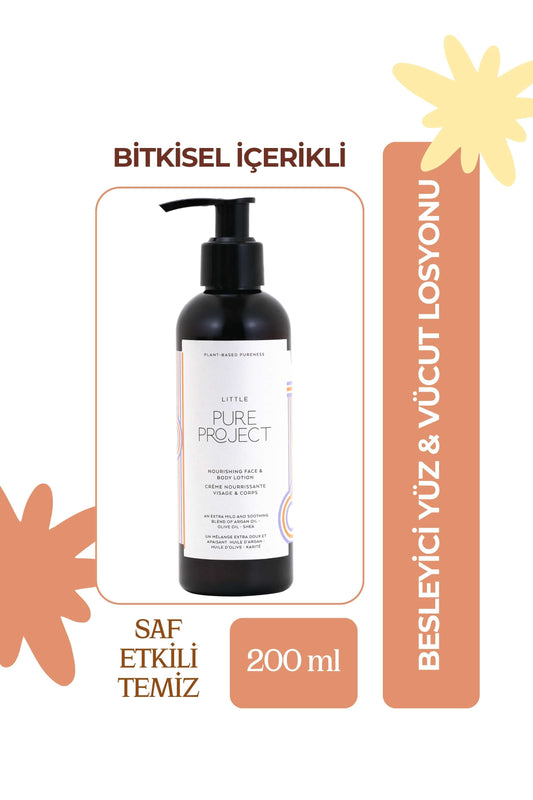 Besleyici Yüz & Vücut Losyonu - Bebek & Çocuklar İçin - Hızlı Emilim, Nazik Formül, Gerçek Lavanta