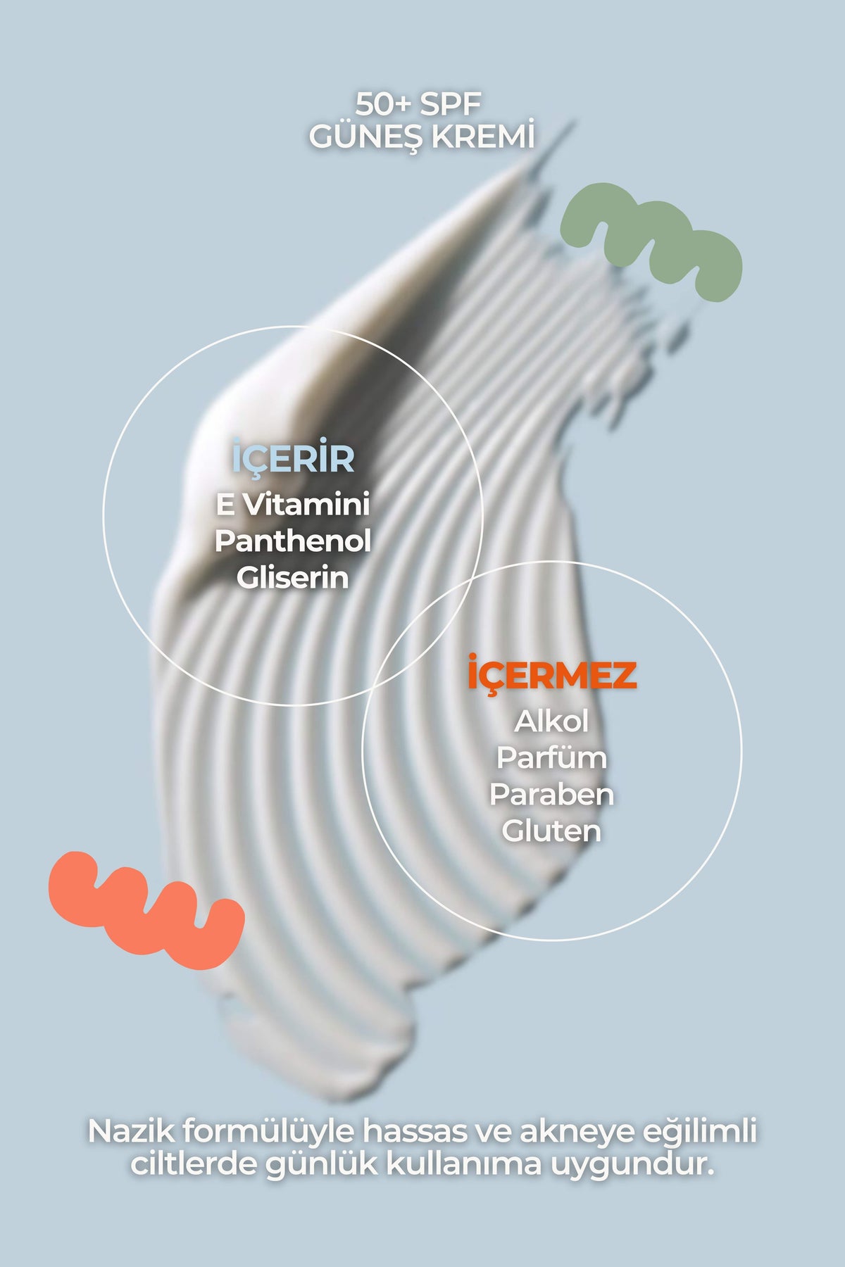 Güneş Kremi SPF 50 – Aydınlatıcı, Nemlendirici ve Yüksek Koruma -50ml